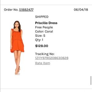 Free people coral dress